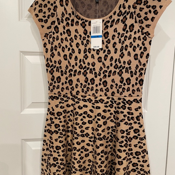 Teen’s XL Leopard Print Sweater Dress - Picture 1 of 4